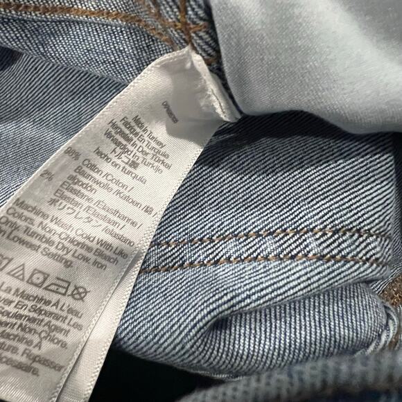 Madewell Mid-Rise Stovepipe Jeans Slim Leg Denim Stretch Blue Size 24 NWT - Picture 11 of 14